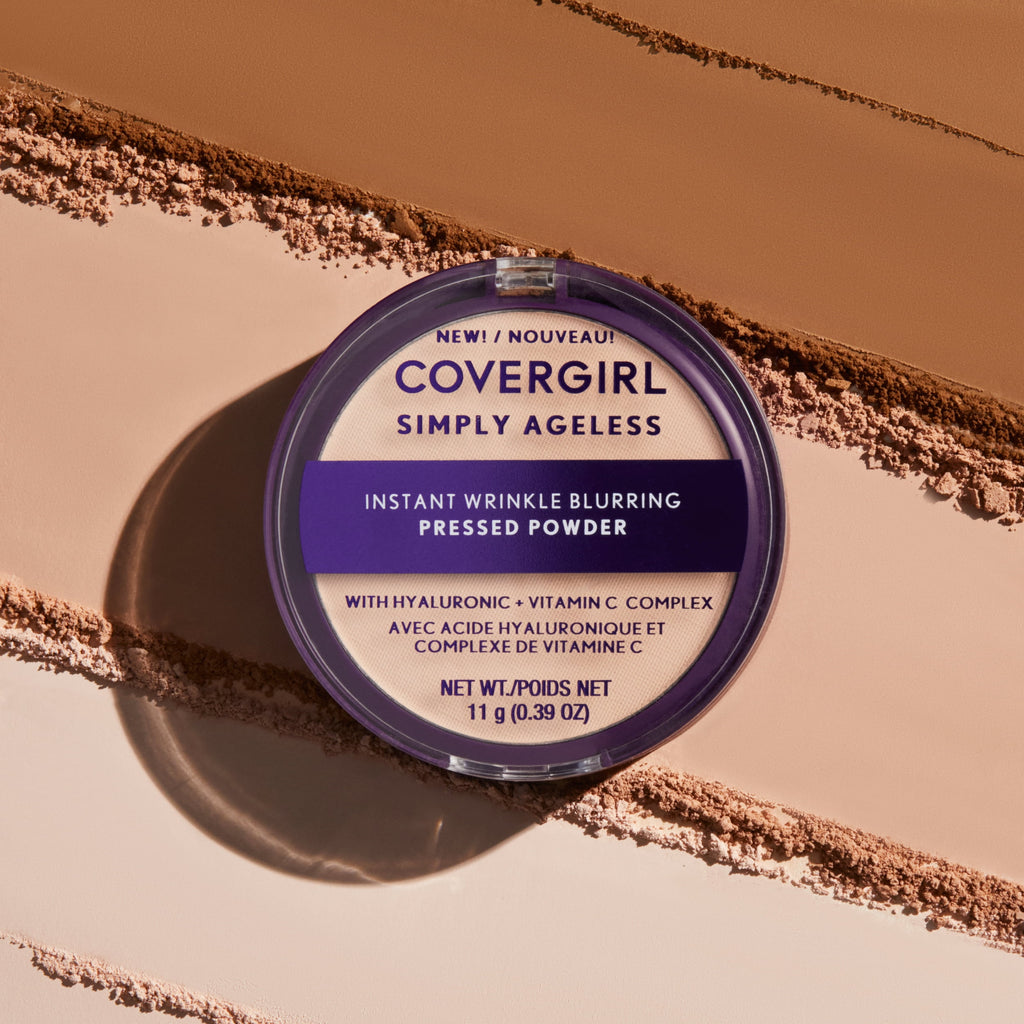 COVERGIRL Simply Ageless Wrinkle Defying Pressed Powder, 225 Buff Beige, 3.9 oz