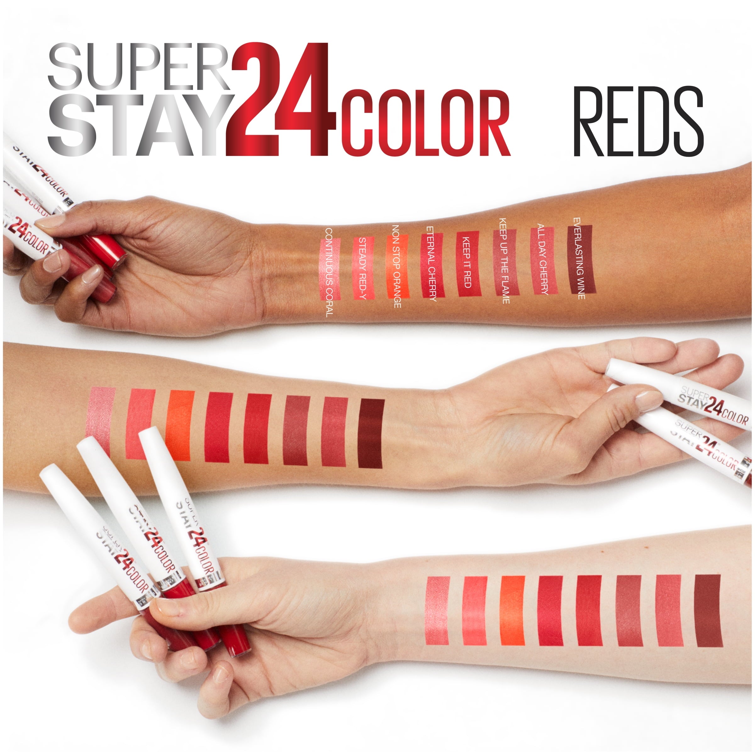Maybelline SuperStay 24 2-Step Liquid Lipstick, Keep Up The Flame