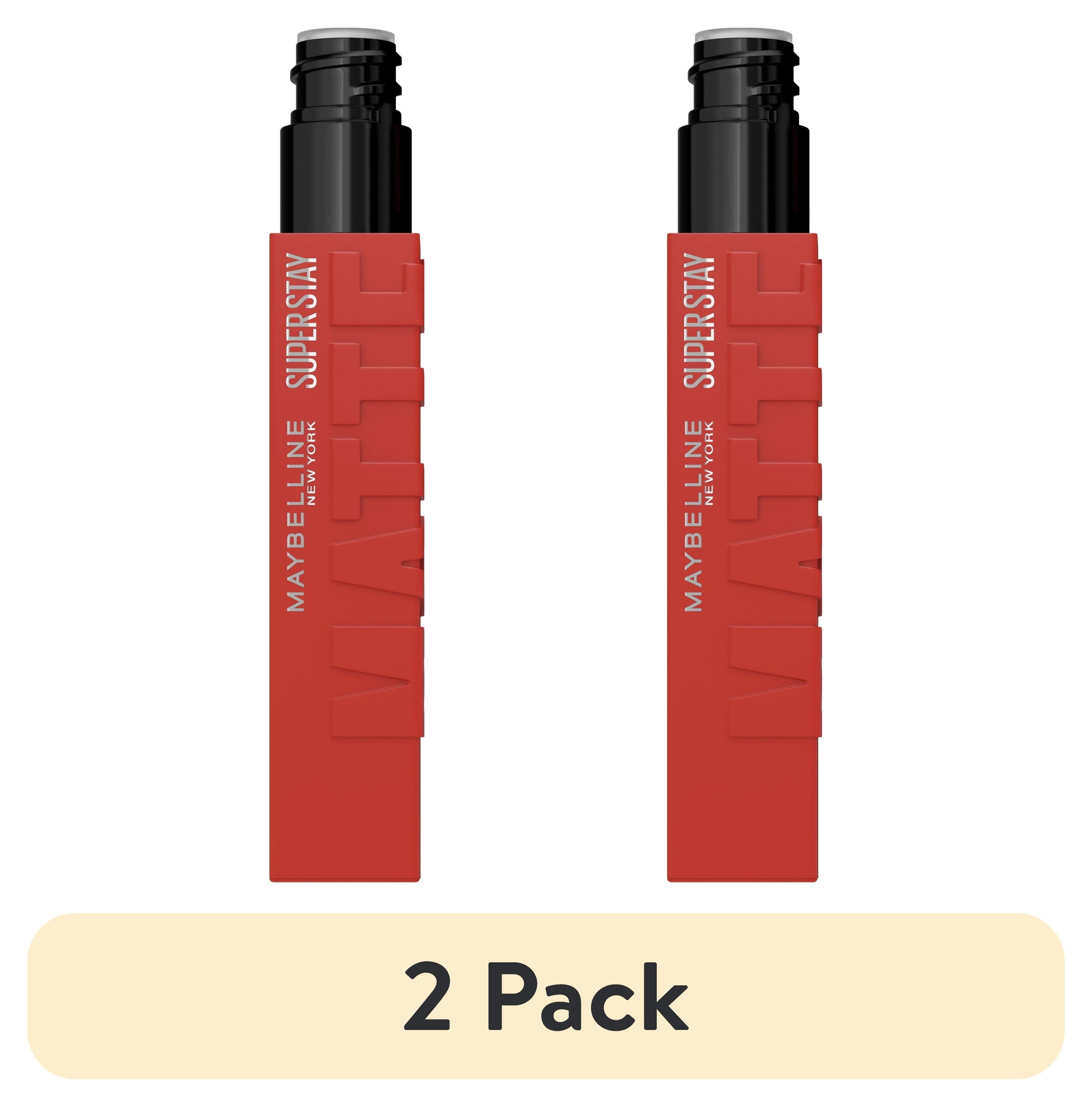 (2 pack) Maybelline Super Stay Matte Ink City Edition Liquid Lipstick, Self-Starter