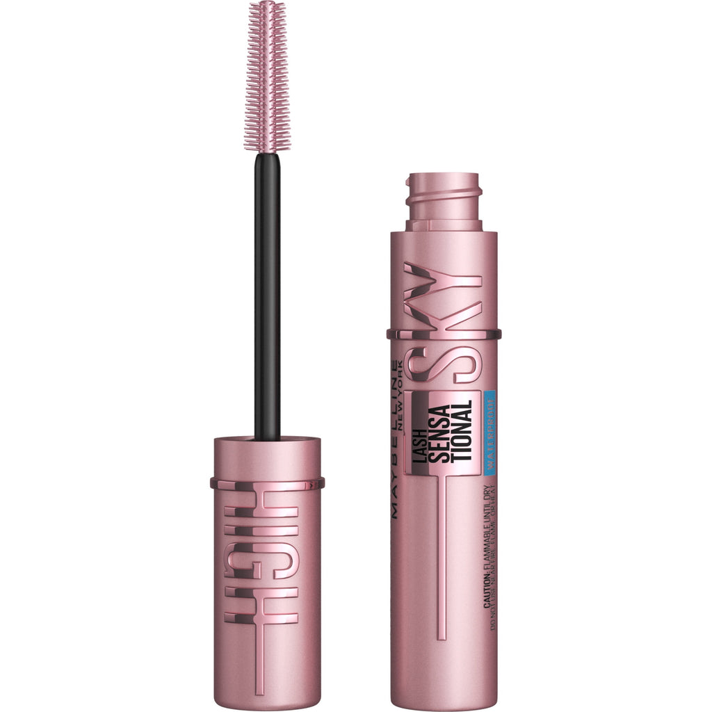 (2 pack) Maybelline Lash Sensational Sky High Waterproof Mascara Makeup, Brownish Black, 0.2 fl. oz.