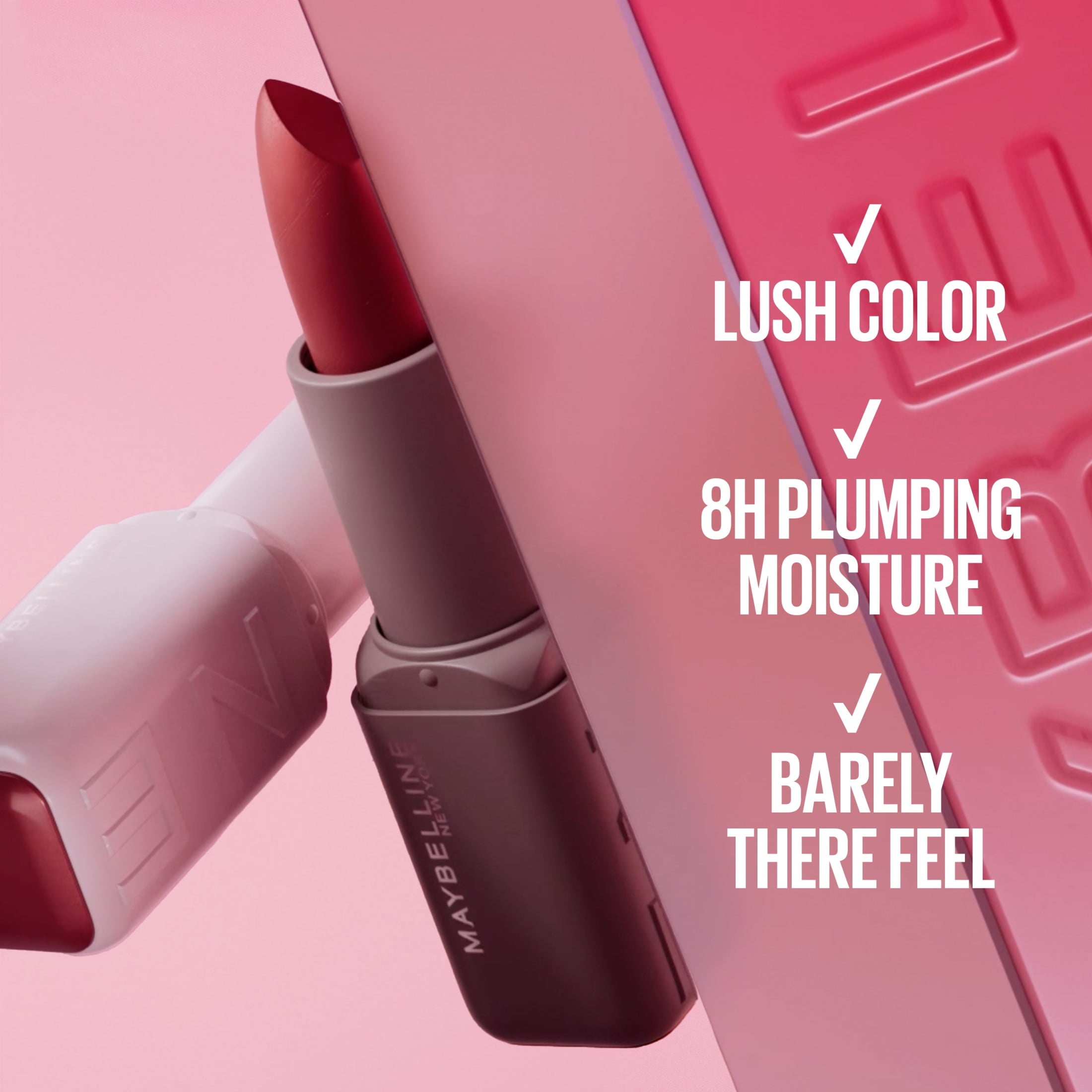 Maybelline Serum Lipstick, Matte Finish, Oil-Blend and Hyaluronic Acid, 008 'Scuse Me, 0.12 oz
