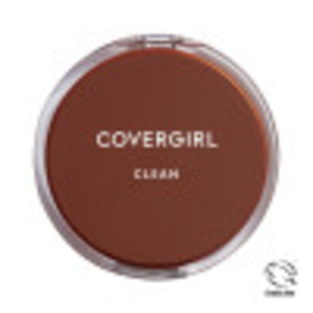 COVERGIRL Clean Pressed Powder, 125 Buff Beige, 0.39 oz, Lasting Setting Powder, Shine-Free Formula