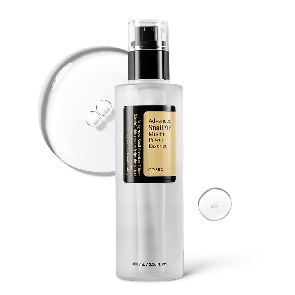 COSRX Snail Mucin 96% Repairing Serum, Hydrating Serum for Face with Snail Secretion Filtrate for Dull Skin & Fine Lines, 100
