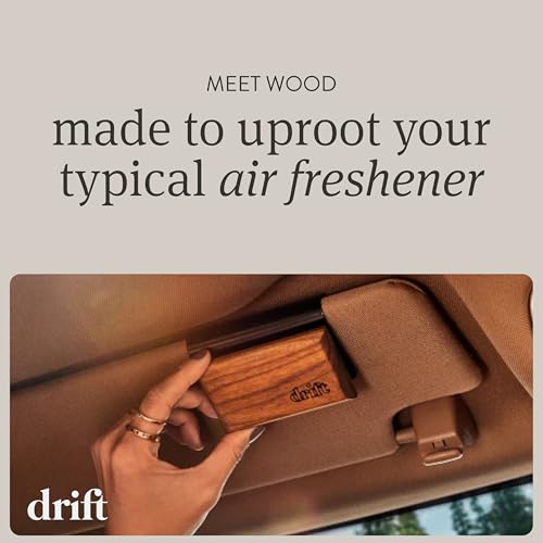 Drift Car Air Freshener - The Original Wood Air Freshener - Car Odor Eliminator - Long Lasting Scent - Metal Clip - Essential Oils - Clean Ingredients - Variety 3 Pack Refill - NO CLIP INCLUDED