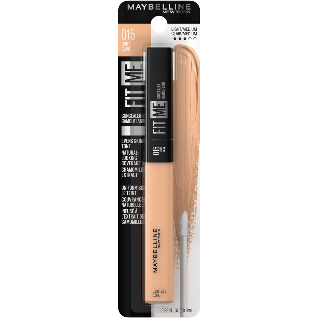 Maybelline Fit Me Liquid Concealer Makeup, Natural Coverage, Oil-Free, Light, 0.23 fl oz