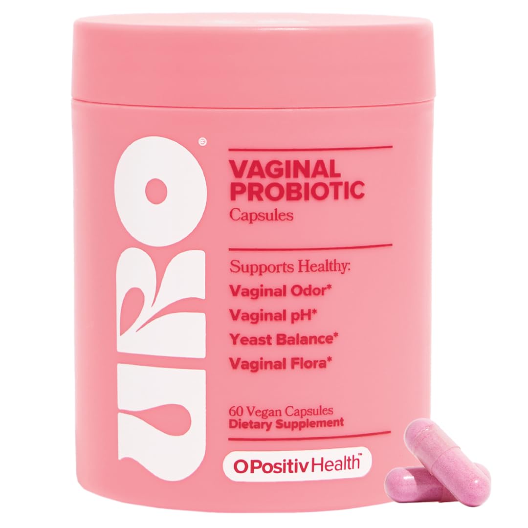 O Positiv URO Vaginal Probiotics for Women pH Balance with Prebiotics & Lactobacillus – Vaginal Health Supplement – Support H