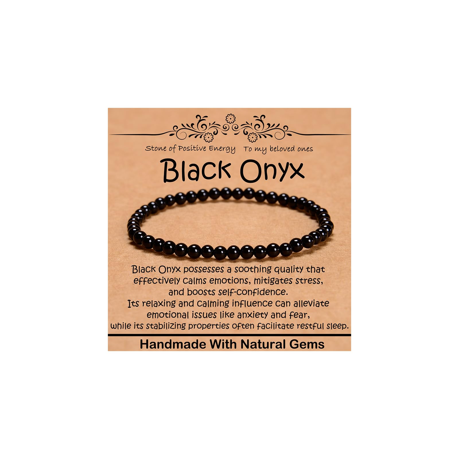 CHCCOYE Natural Healing Gemstone Bracelet Handmade Yoga Stretch Elastic Bracelet Stress Relief Crystal Jewelry for Men and Wo