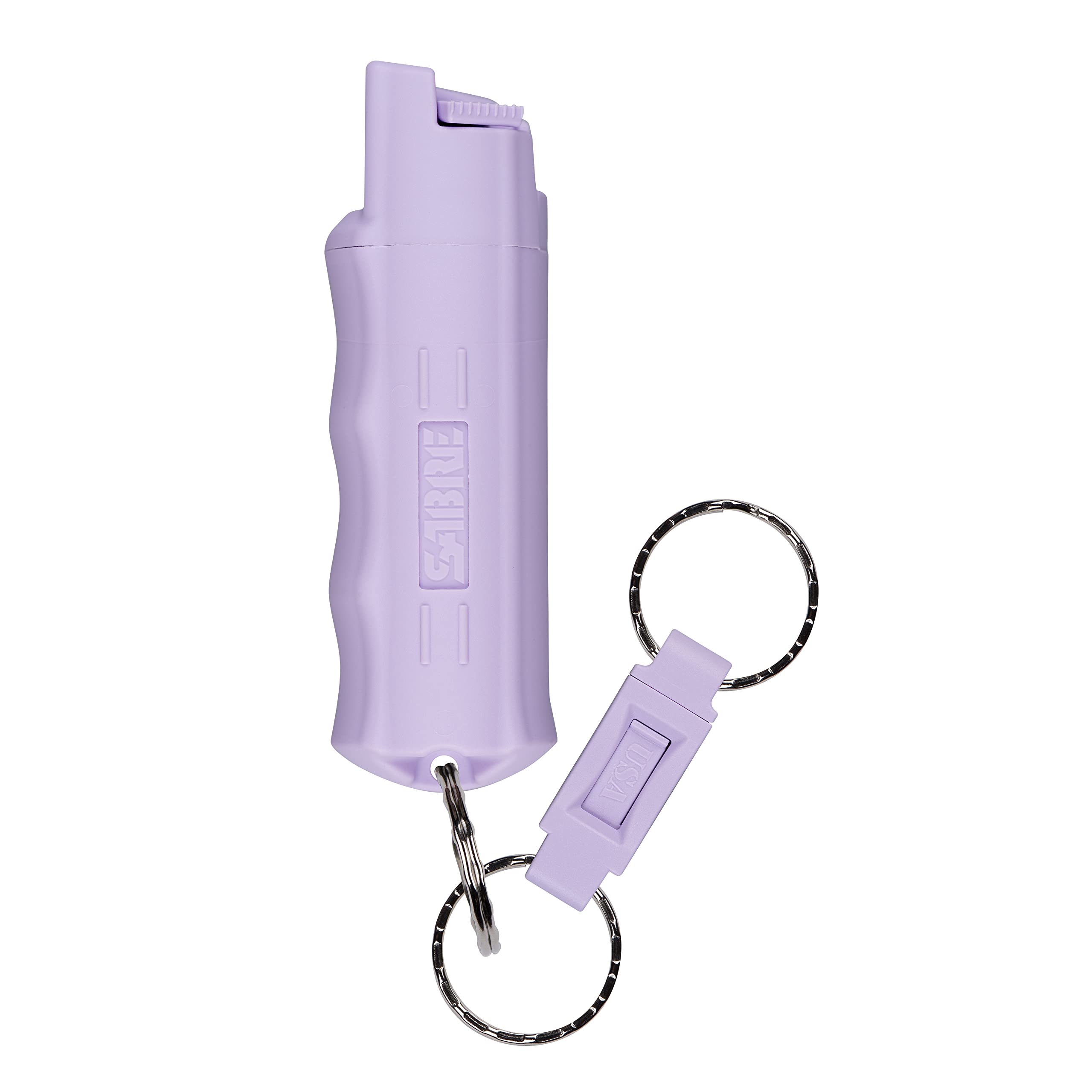 SABRE Pepper Spray with Quick Release Keychain for Self Defense – Maximum Strength OC Spray with UV Marking Dye, Twist Lock S