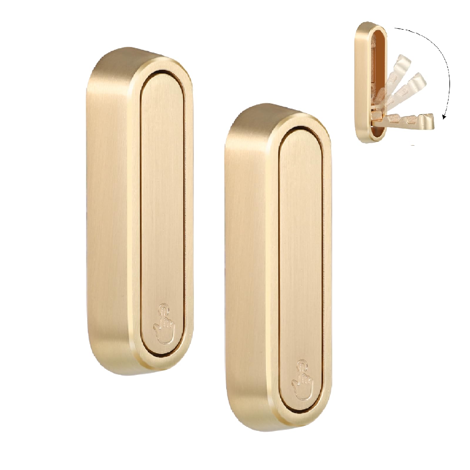 Dntorx Folding Coat Hooks, 2 Pcs Foldable Gold Wall Hooks Heavy Duty Foldable Hook Bathroom Towel Hooks Robe Hooks Wall Mount
