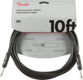 Fender Professional Series Instrument Cable, Guitar Cable 10 ft, Guitar Accessories, Stage Ready with Anti-Kinking Design, Bl