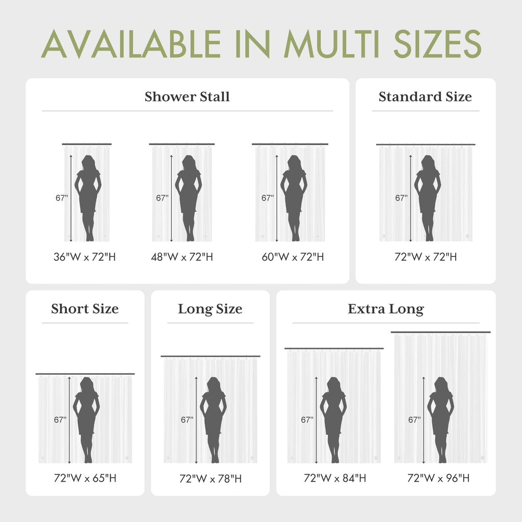 AmazerBath Shower Curtain Liner, 72x72 Clear Shower Curtain Liner, Waterproof Plastic Shower Liner, Cute Lightweight PEVA Shower Curtain for Bathroom with 3 Magnets and 12 Rustproof Metal Grommets