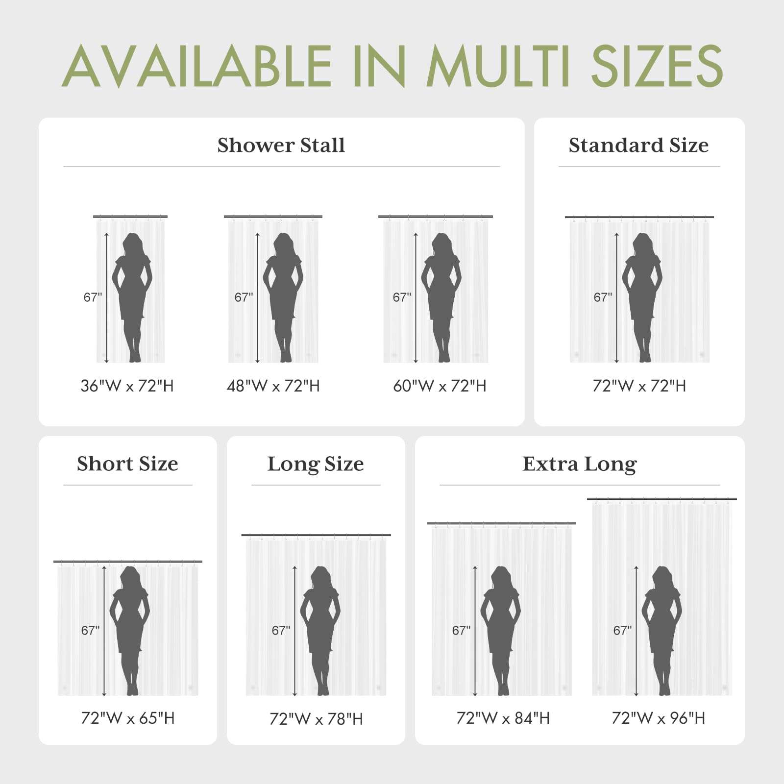 AmazerBath Shower Curtain Liner, 72x72 Clear Shower Curtain Liner, Waterproof Plastic Shower Liner, Cute Lightweight PEVA Shower Curtain for Bathroom with 3 Magnets and 12 Rustproof Metal Grommets