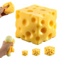 Cheese Squishy (6cm),Cheese Block Squeeze Toy,Squishies Stress Relief Fidget Toys,Stocking Stuffer Novelty Birthday Gifts for