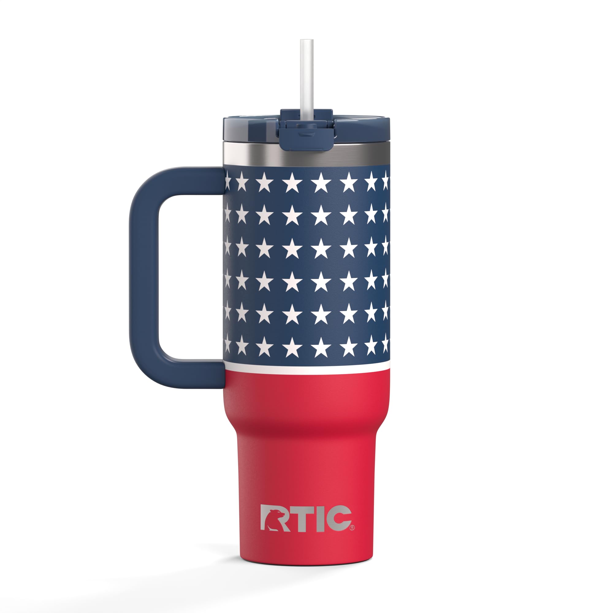 RTIC 30 oz Road Trip Tumbler Double-Walled Ceramic Lined InsulatedStainless Steel Portable Travel Coffee Mug Cup with Lid, Ha