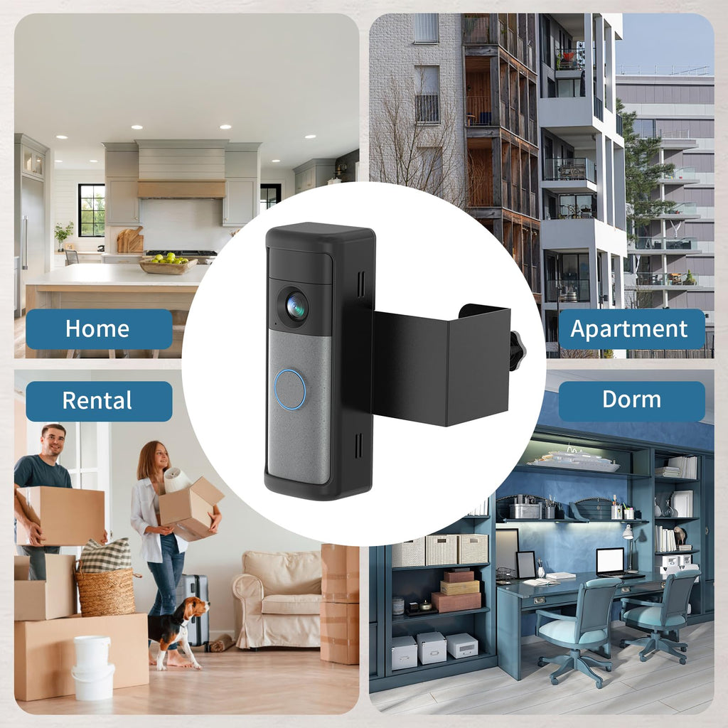 Anti-Theft Ring Doorbell Mount Compatible with Battery Doorbell/Pro/Plus(2nd Gen), No-Drill Doorbell Mounting Bracket Accessories for Inward Swing Door 2026(newest model)