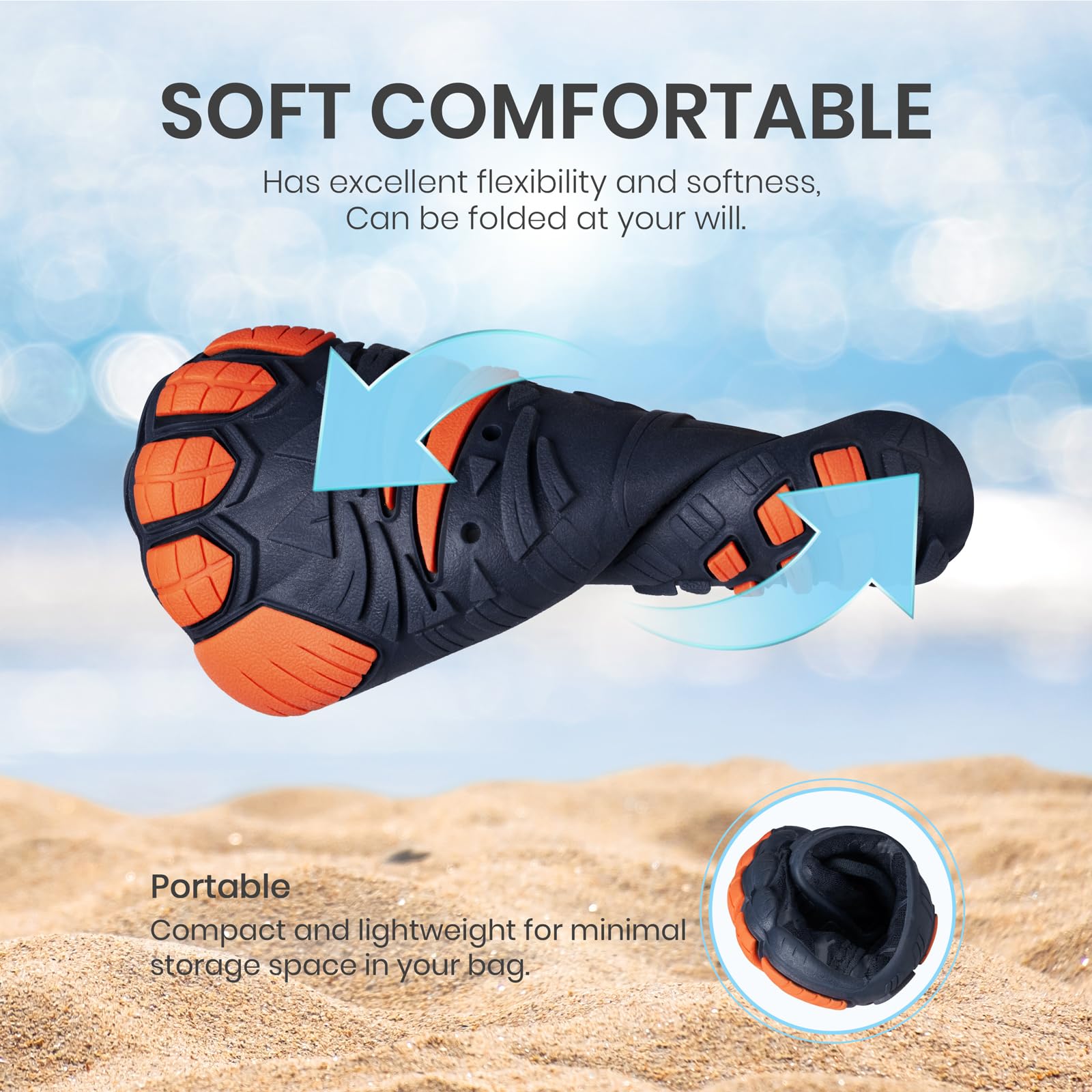 SEEKWAY Barefoot Water Shoes for Kids - Wide Toe Box and Quick-Dry Sand Shoes Toddler for Hiking Swim Beach Pool Kayak Sport Accessories, Camping Essentials Non-Slip for Boys Girls Sizes
