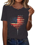 Kistore Womens Crew Neck Short Sleeve Tops Dressy Casual Blouses Summer Shirts S-3XL