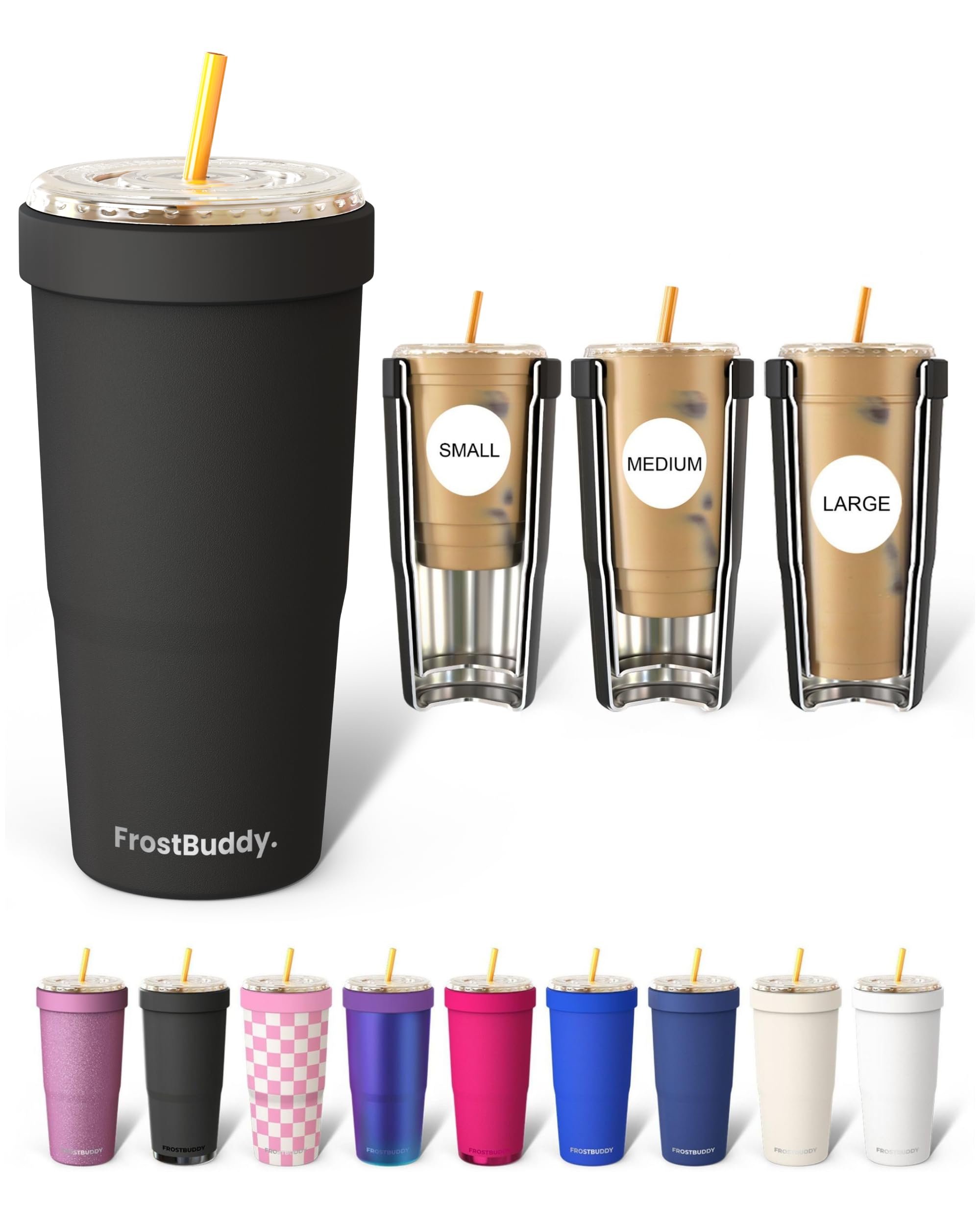 Frost Buddy Togo Buddy | 30 oz Stainless Steel Vacuum Insulated Tumbler | To Go Coffee Cup – Iced Coffee Cups, Iced Coffee Sl