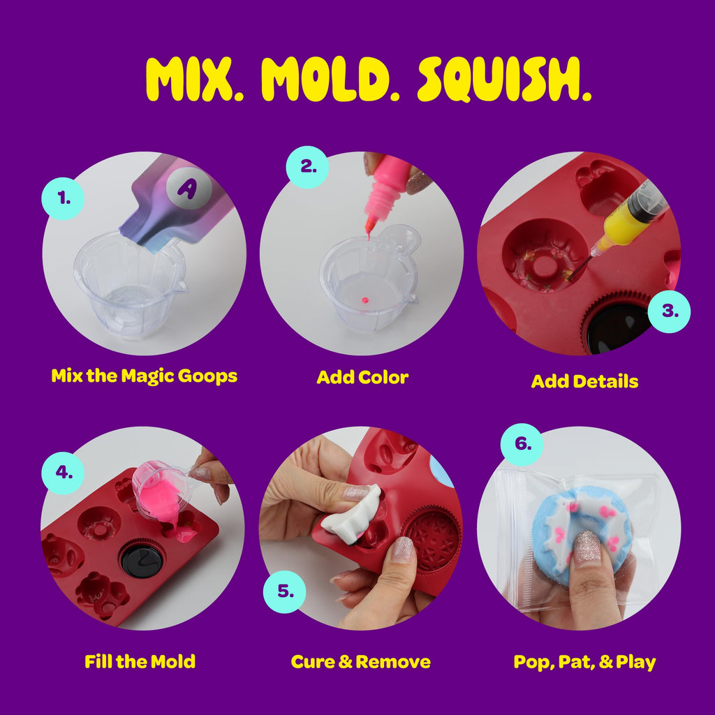 Taba Squishy Making Kit for Kids - Gifts for Girls - Kids Crafts - 6 7 8 9 10 11 12 Year Old Girl Birthday Gift - Squishies Craft Kits - Arts and Crafts for Kid for 8-12 - Toys for Girls