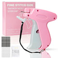 2026 New Stitch Gun for Clothes, Handheld Quick Clothing Fixer Sewing Kit with 1000 Black & 1000 White Fasteners, 6 Replacement Needles, Pink