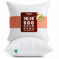 Utopia Bedding 18x18 Pillow Inserts, Set of 2, White – Indoor Decorative Throw Pillows for Bed, Sofa & Couch – Soft, Supporti
