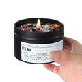 Obsidian Crystal Energy Candle, Good Aura Health Protection, Baltic Amber Chakra Magic Self-Care, Emotional Support, Encourag