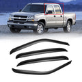 Window Visors for 01-07 Chevy Silverado/GMC Sierra, Rain Guards Vent Deflector Shade Smoke for 00-06 Chevy Suburban/GMC Yukon