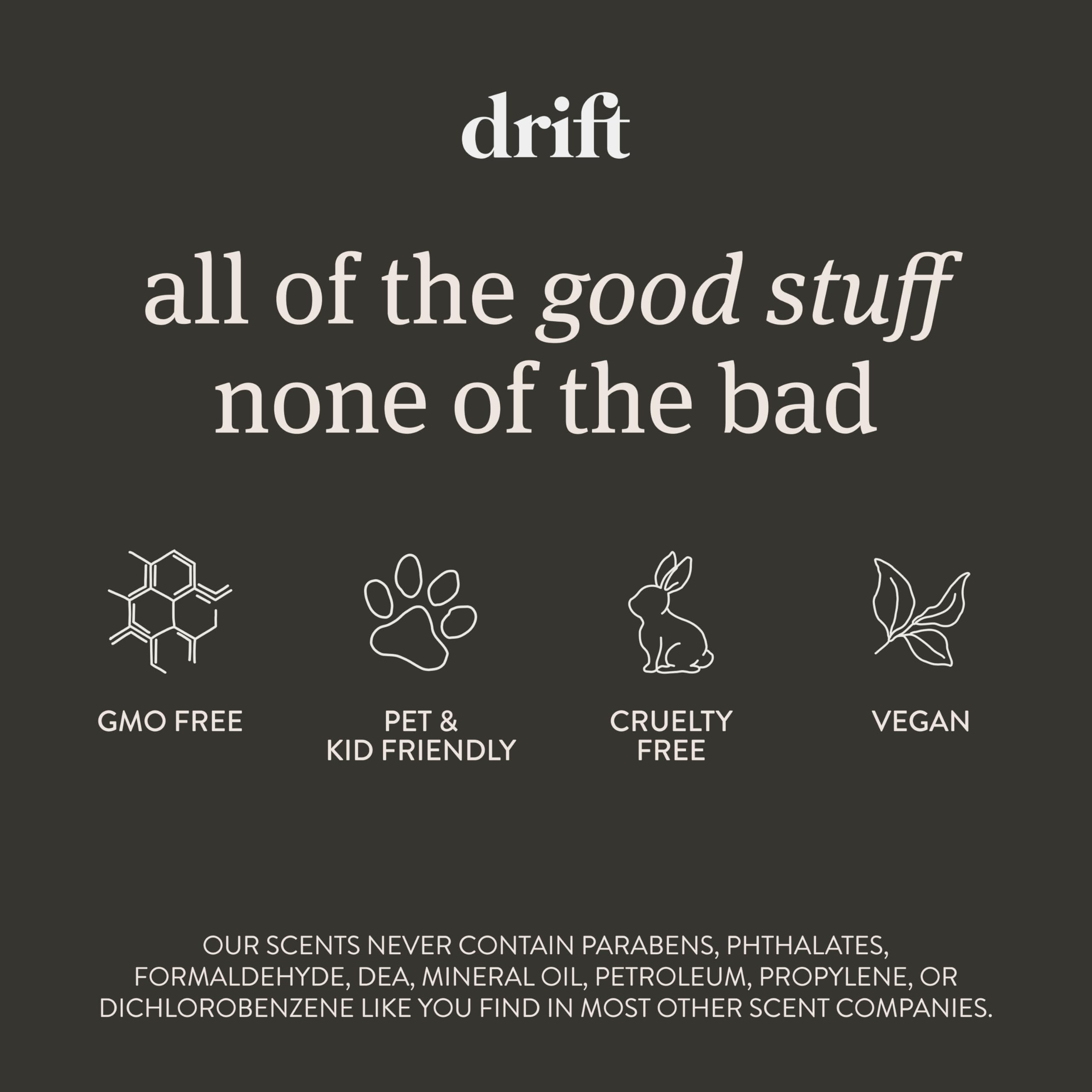 Drift Car Air Freshener - The Original Wood Air Freshener - Car Odor Eliminator - Long Lasting Scent - Metal Clip - Essential Oils - Clean Ingredients - Variety 3 Pack Refill - NO CLIP INCLUDED