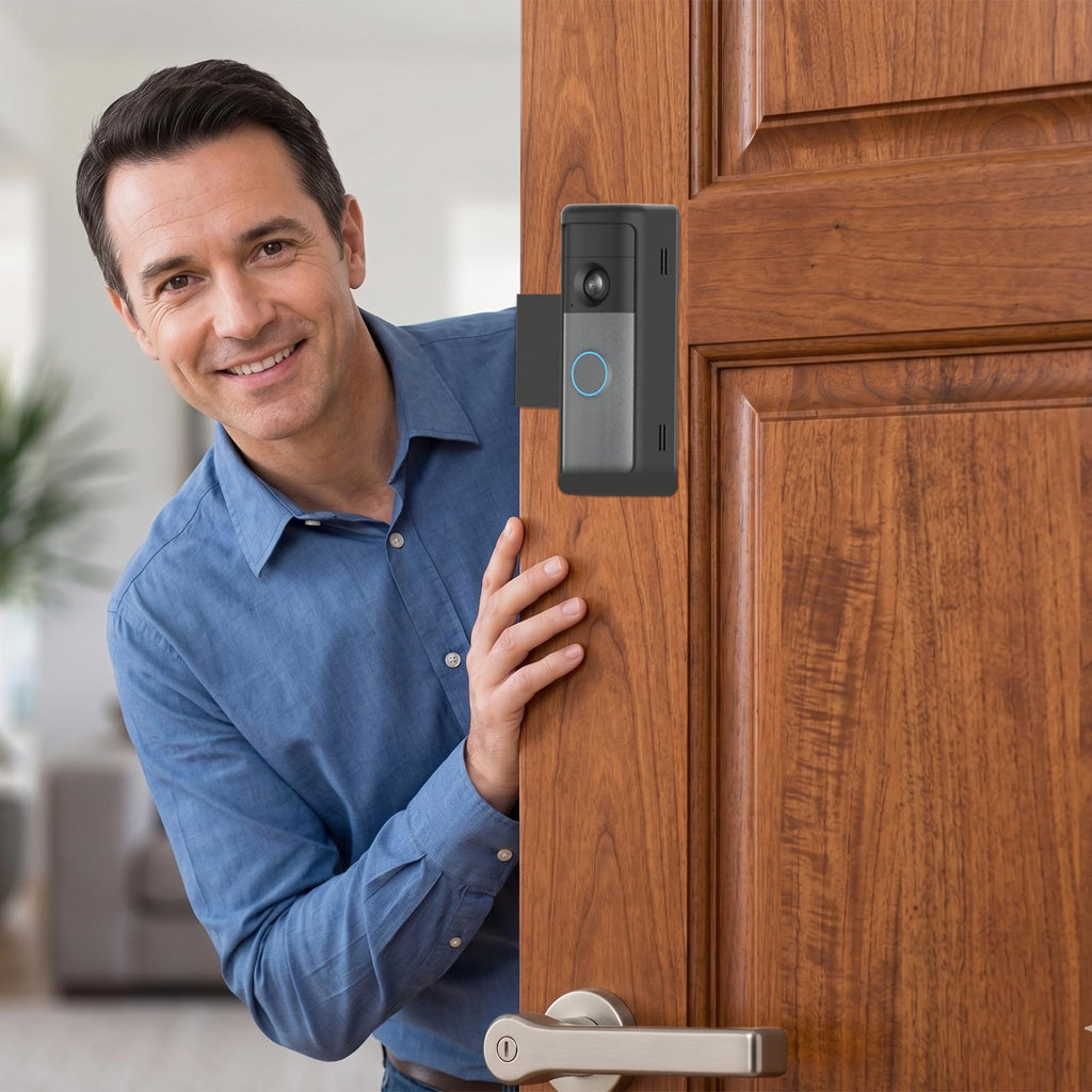 Anti-Theft Ring Doorbell Mount Compatible with Battery Doorbell/Pro/Plus(2nd Gen), No-Drill Doorbell Mounting Bracket Accessories for Inward Swing Door 2026(newest model)