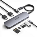 Anker Nano Laptop Docking Station Dual Monitor, 8-in-1 USB C Dock with 4K@60Hz HDMI, 10Gbps 1 USB-C, 2 USB-A, 85W PD, SD/TF C