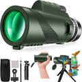 Monocular-Telescope 80x100 High Powered Monoculars High Definition for Adults High Powered with HD BAK4 Prism Smartphone Adap