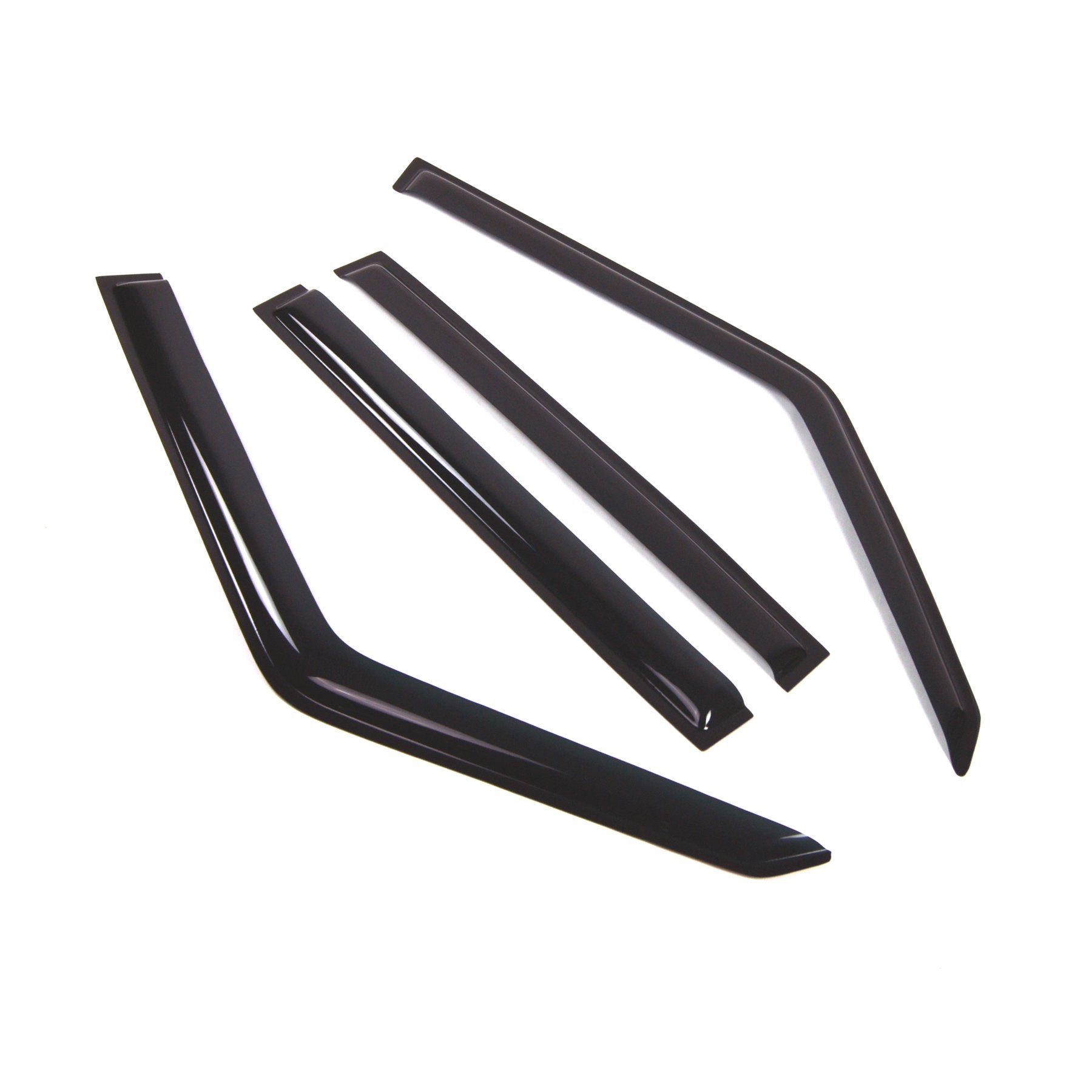 Window Visor Compatible with 1989-1998 Suzuki Sidekick, DGWV2-403-2 Outside Mount Deflector Rain Guard Dark Smoke, 4 Pcs Set