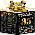 Joycard 35th Birthday Card for Women Men, 3D Pop Up Happy Birthday Gift for Her Him, Funny 35 Year Old Birthday Decorations f