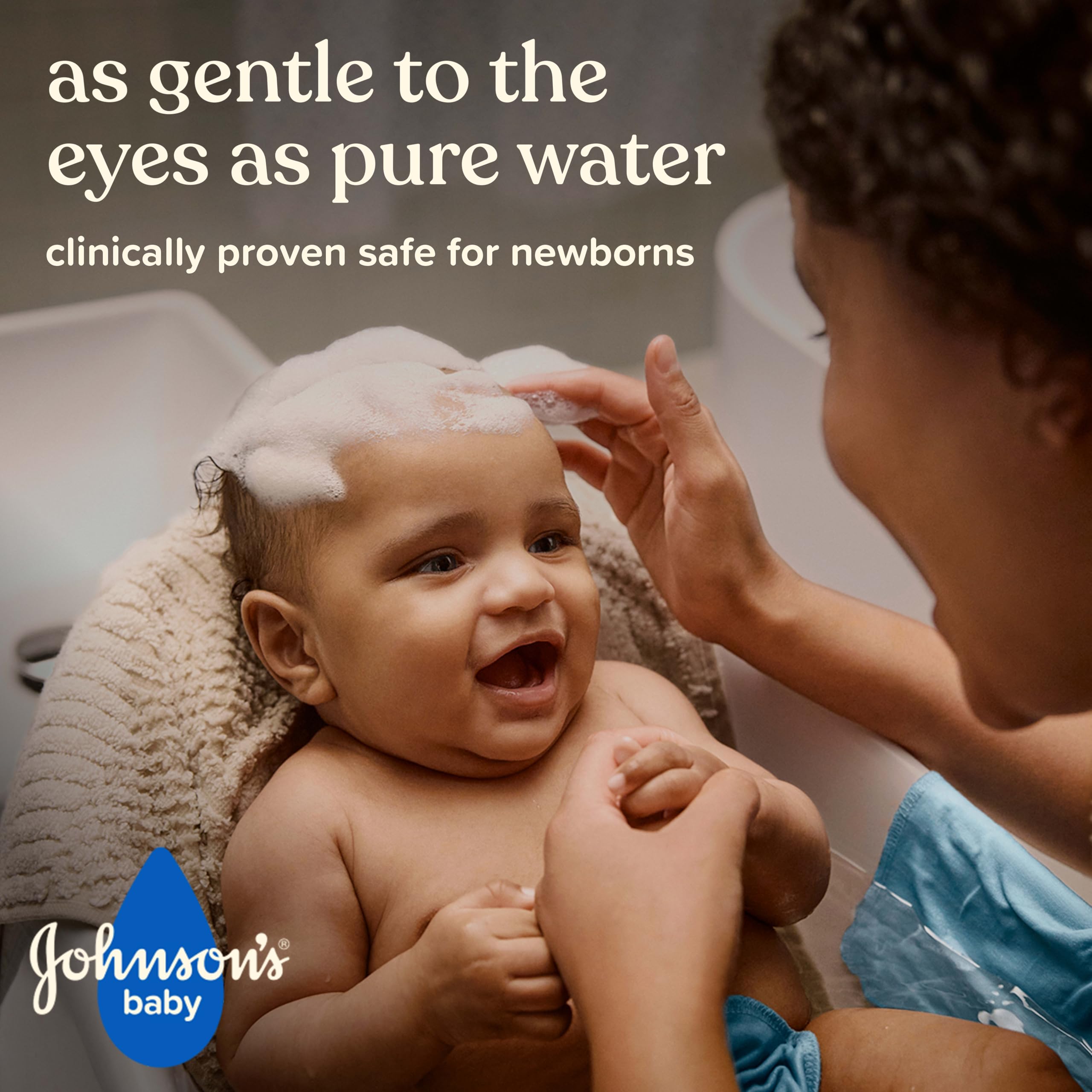 Johnson's Baby Head-To-Toe 2 in 1 Tear Free Wash & Shampoo with Aloe Vera and Vitamin B5, Safe and Gentle for Newborns and Delicate Skin, Hypoallergenic and pH Balanced, 27.1 Fl Oz