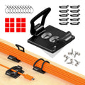 CableGenie [Made in the UK] 10-Pack Adjustable Elastic Adhesive Cable Clips, Wire Management Holder, Cord Organizer for Home