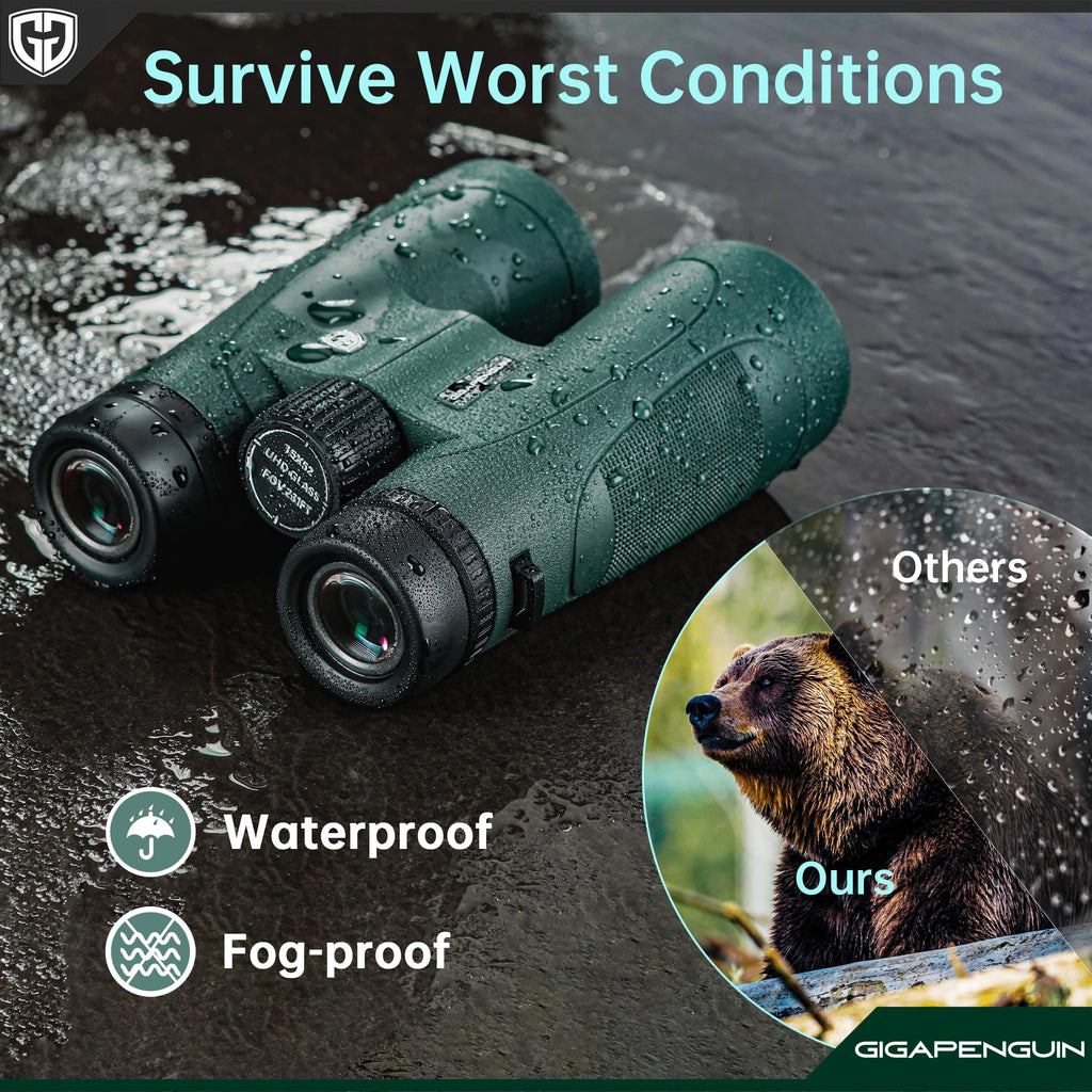 15x52 HD Binoculars for Adults High Powered with Upgraded Phone Adapter - Large View Binoculars with Clear Low Light Vision - Lightweight Waterproof Binocular for Bird Watching Travel Hunting Cruise