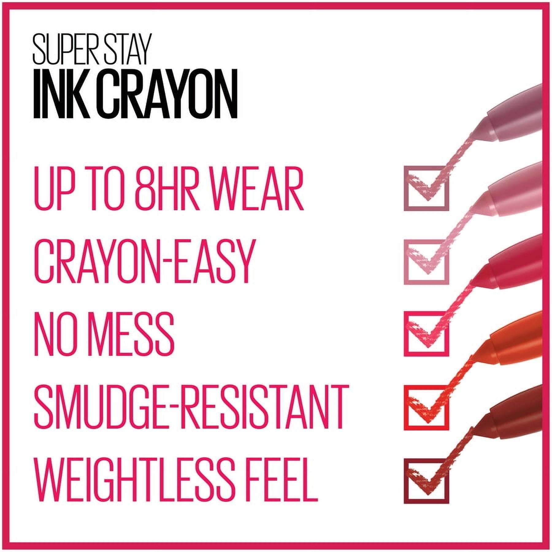 (2 pack) Maybelline SuperStay Ink Crayon Matte Lipstick, Own Your Empire