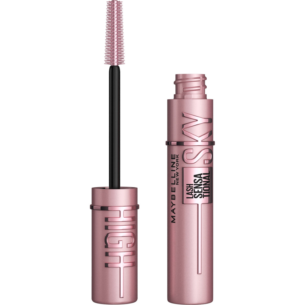 Maybelline Lash Sensational Sky High Mascara + Lifter Lip Gloss Set, Blackest Black