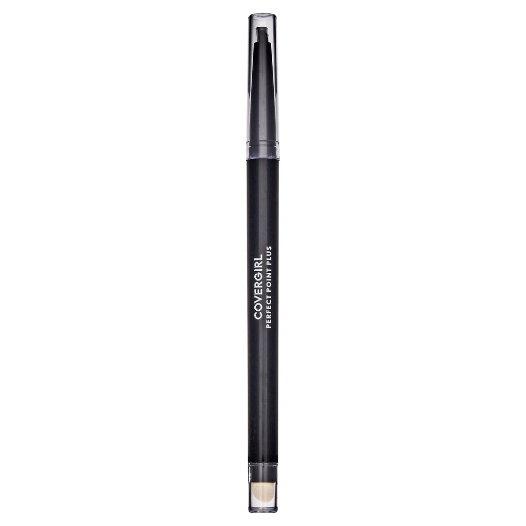 COVERGIRL Perfect Point Plus Eyeliner Pencil, Black Onyx Pack of 1, Long-Lasting, Versatile Black Eyeliner, Soft Smudging Tip, No Sharpening Needed