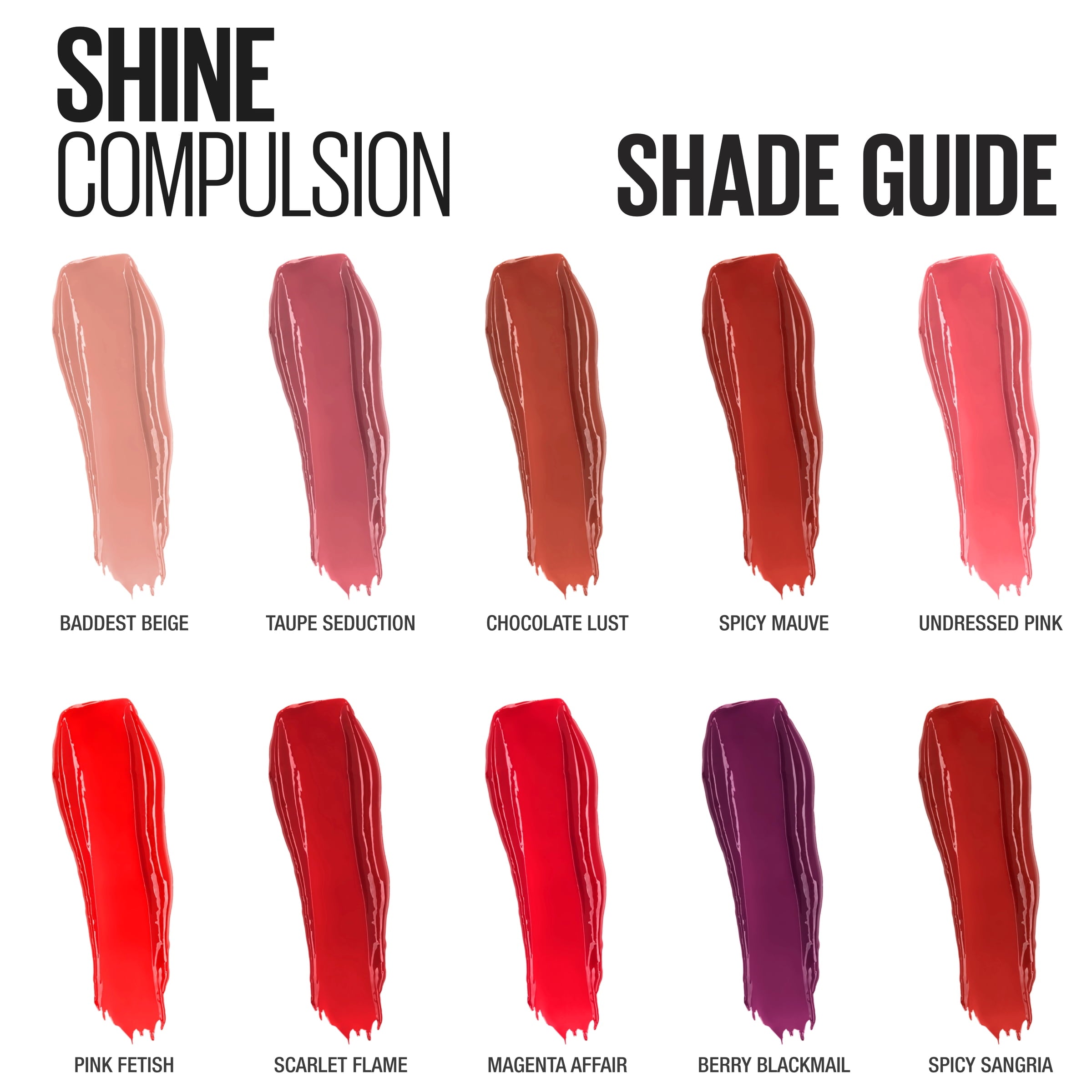 Maybelline Color Sensational Shine Compulsion Lipstick Makeup, Berry Blackmail