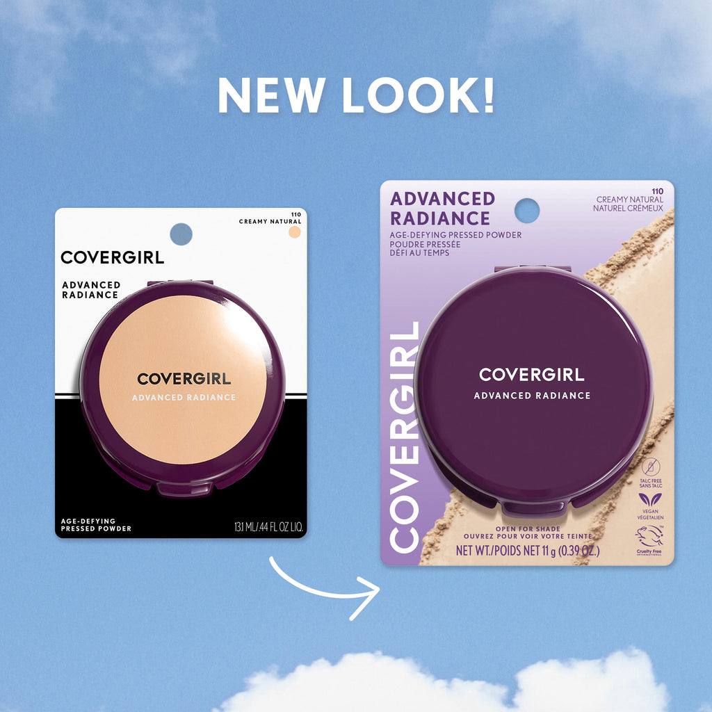 COVERGIRL Advanced Radiance Age-Defying Pressed Powder, Creamy Natural, 0.44 oz (Packaging Mary Vary)