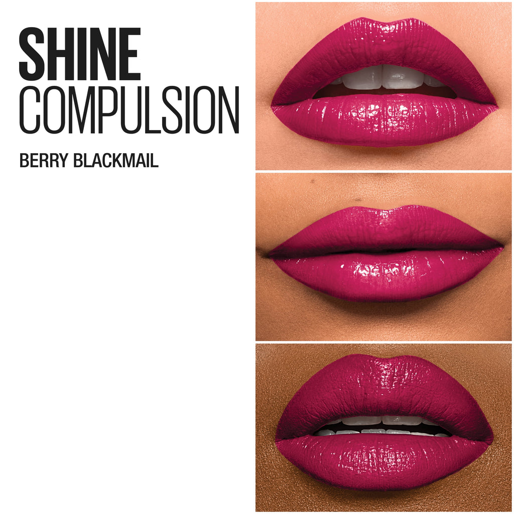 Maybelline Color Sensational Shine Compulsion Lipstick Makeup, Berry Blackmail