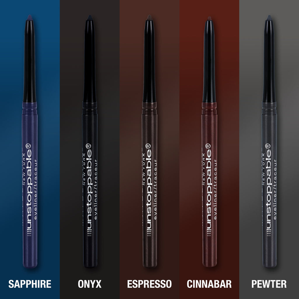 Maybelline Unstoppable Waterproof Eyeliner, Onyx, 2 Pack