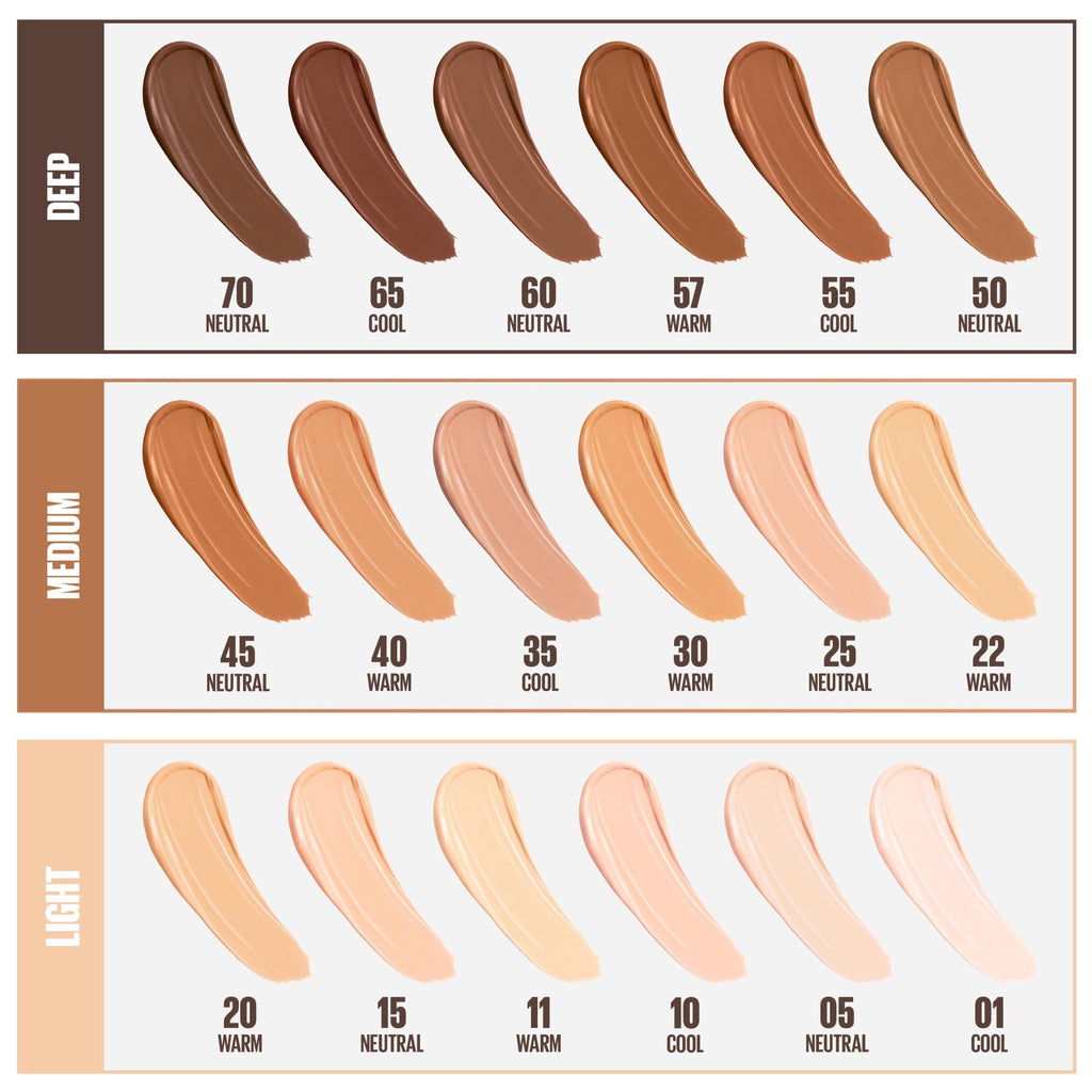 Maybelline Fit Me Liquid Concealer Makeup, Natural Coverage, Oil-Free, Light, 0.23 fl oz