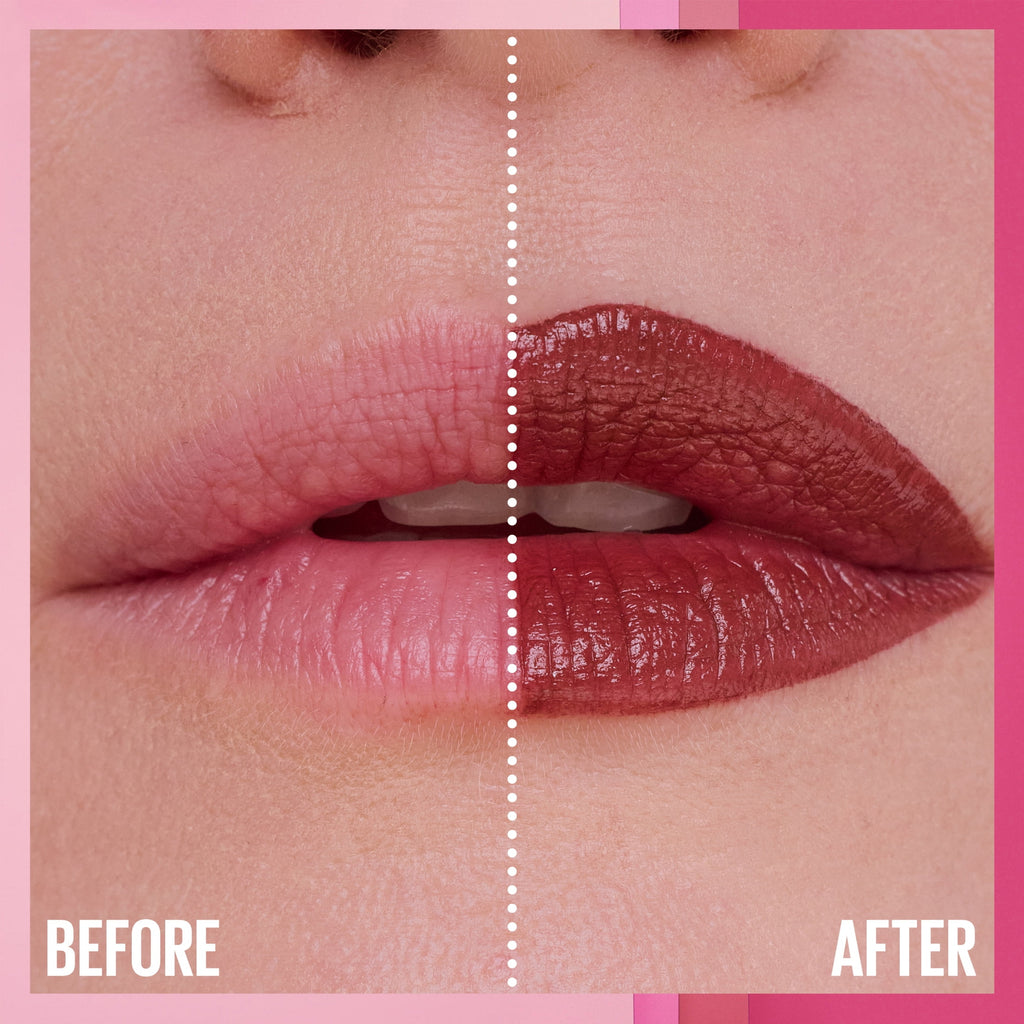 Maybelline Serum Lipstick, Matte Finish, Oil-Blend and Hyaluronic Acid, 008 'Scuse Me, 0.12 oz