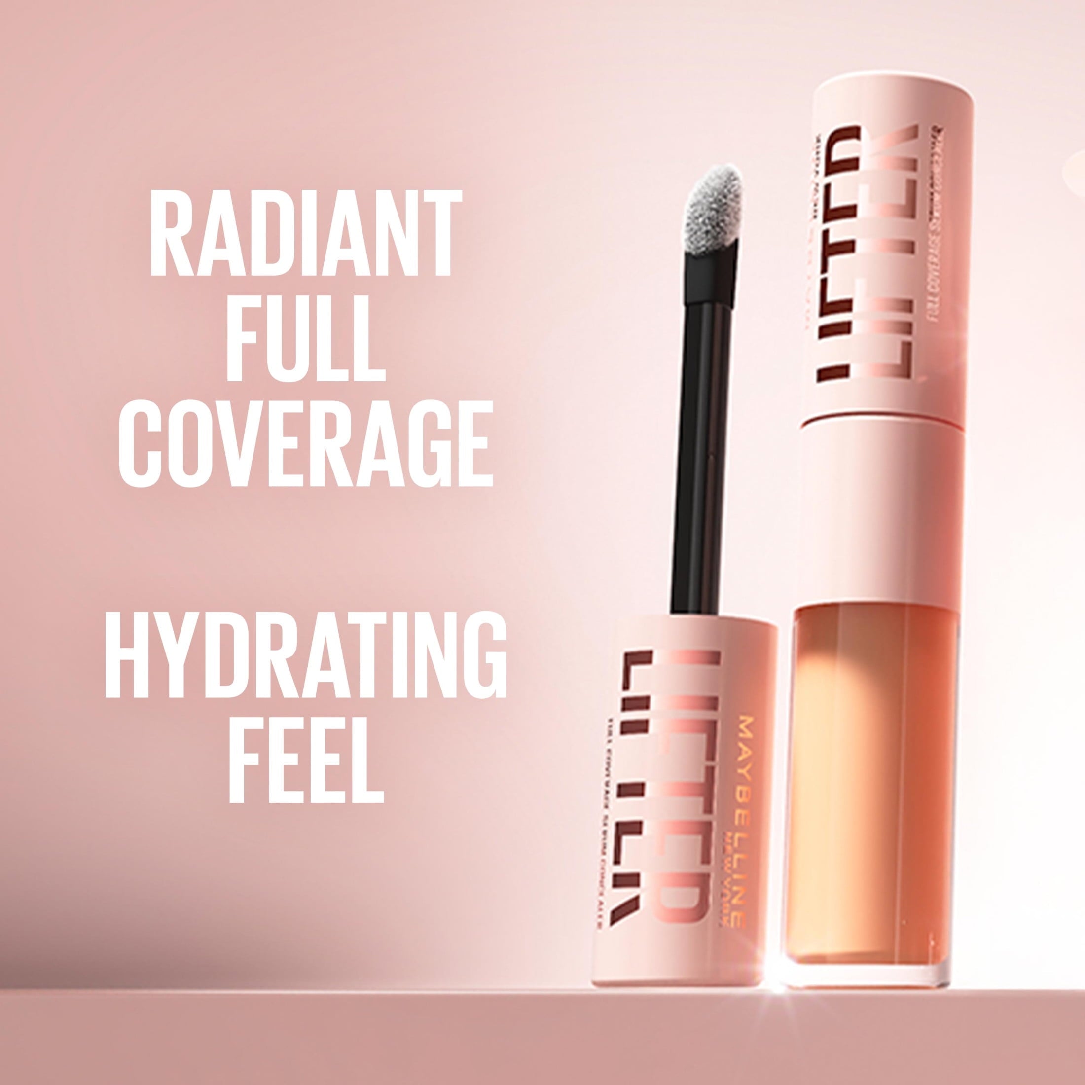 Maybelline Lifter Serum Concealer Makeup with Peptides and Caffeine, Vegan, 30 Warm, 1 Piece