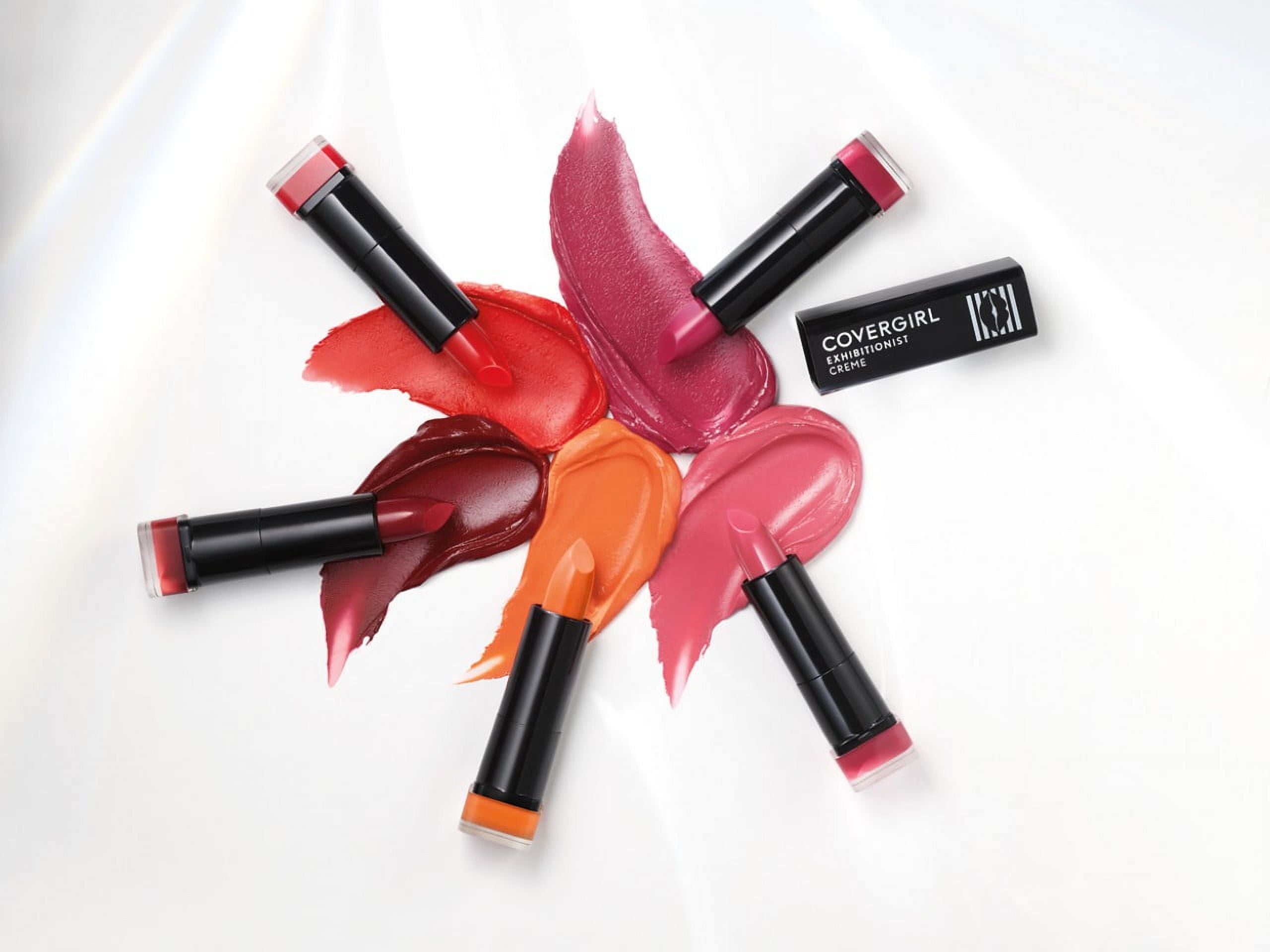 COVERGIRL Exhibitionist Cream Lipstick, 520 Dolce Latte, 0.12 oz, Lipstick, Moisturizing Lipstick, Long Lasting Lipstick, Glossy Lipstick, Hydrating Lipstick, Long Lasting